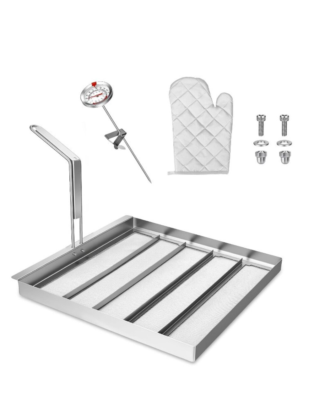AF45 Commercial Deep Fryer Filter 13.75x13.75 Stainless Steel 550 Micron Strain